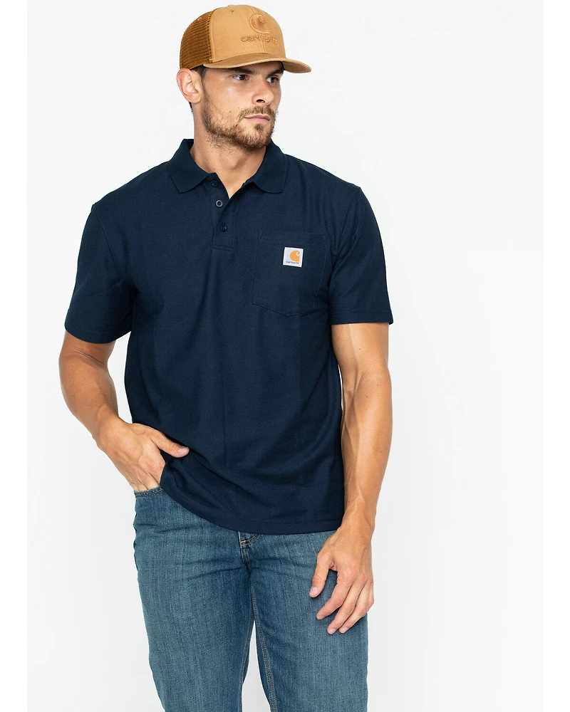Carhartt Men's Contractor's Pocket Short Sleeve Polo Work Shirt - Big & Tall