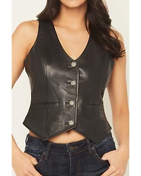 Idyllwind Women's Josephine Button-Down Leather Vest