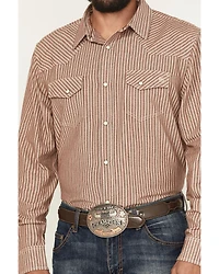 Blue Ranchwear Men's Desert Rose Striped Long Sleeve Snap Western Shirt