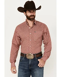 Ariat Men's Gideon Medallion Print Long Sleeve Button-Down Western Shirt