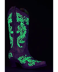 Corral Women's Blacklight Embroidered Western Boots - Snip Toe