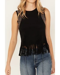 Idyllwind Women's Lillian Studded Fringe Tank Top