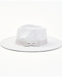 Lucca Women's Heather Grey Ariel II Vegan Felt Western Rancher Hat