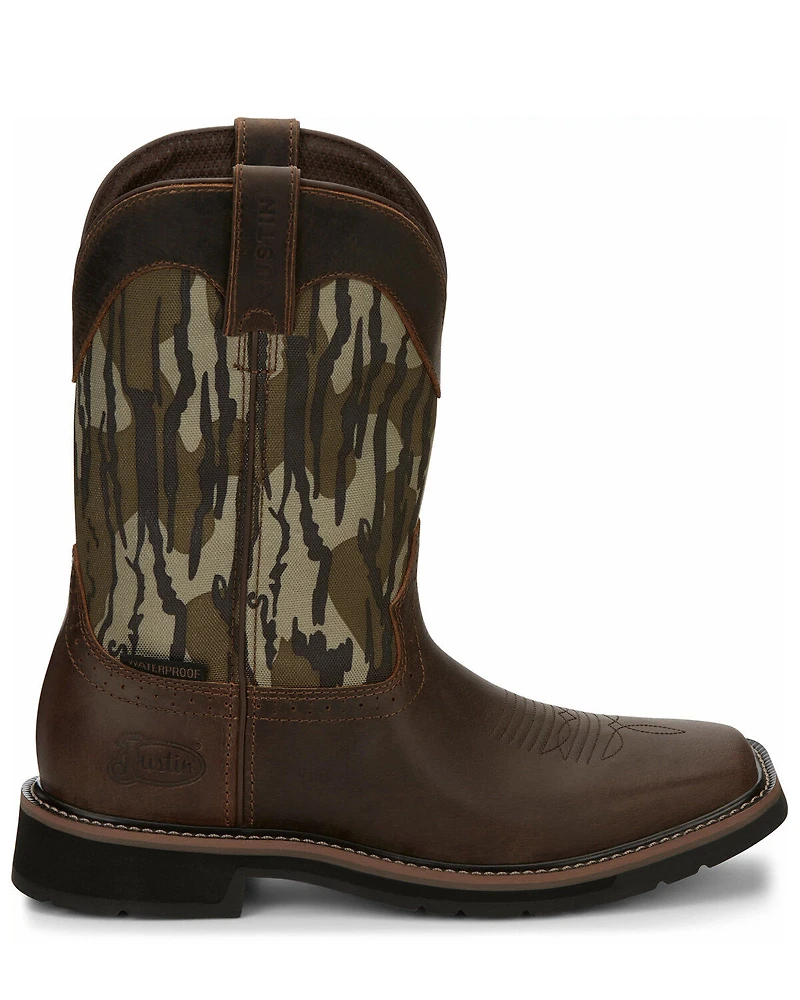 Justin Men's Trekker Waterproof Western Work Boots - Soft Toe