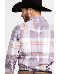 Scully Signature Soft Series Men's Large Plaid Snap Long Sleeve Western Shirt
