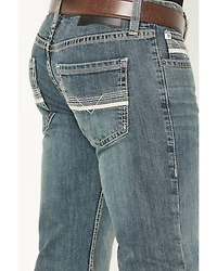 Rock & Roll Denim Men's Pistol Medium Vintage Wash Straight Stretch Jeans