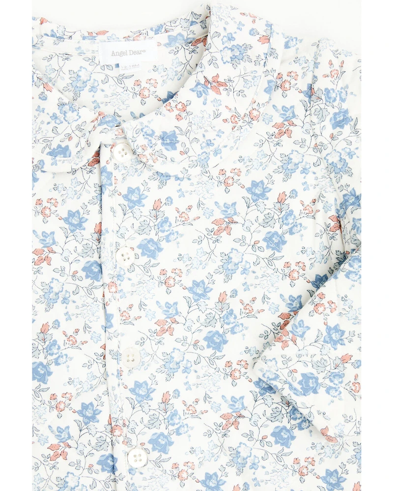 Angel Dear Toddler Girls' Floral Quilted Jacket