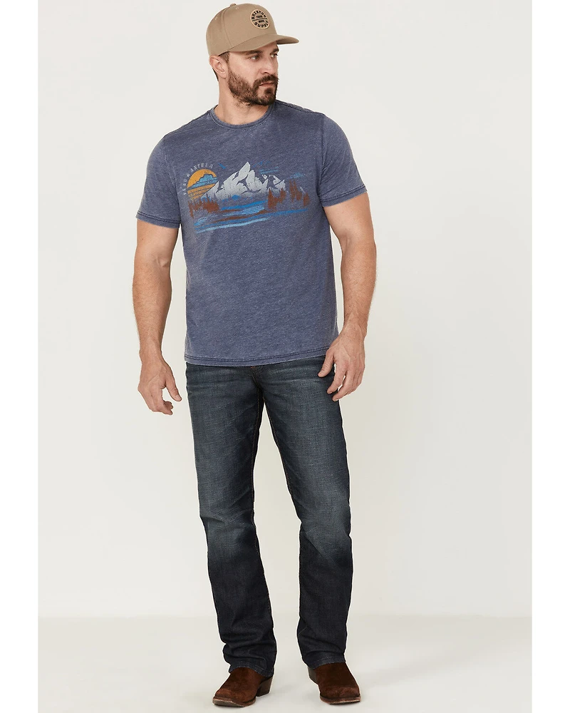 Flag & Anthem Men's Scenic Mountain Burnout Graphic T-Shirt