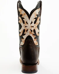 Dan Post Women's Sure Shot Embroidered Overlay Western Leather Boots - Broad Square Toe