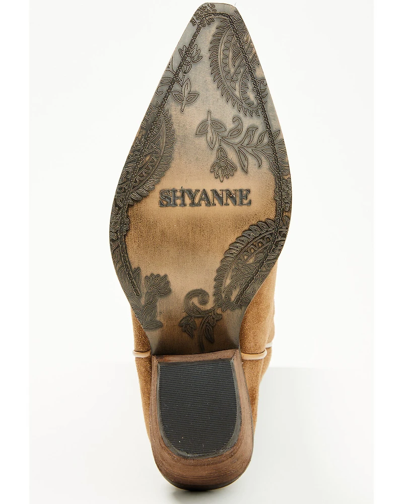 Shyanne Women's Rowan Tall Suede Western Boots - Snip Toe