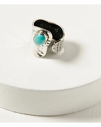 Paige Wallace Women's Hammered Turquoise Ring