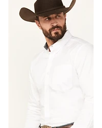 Cody James Men's Basic Twill Long Sleeve Button-Down Performance Western Shirt - Big