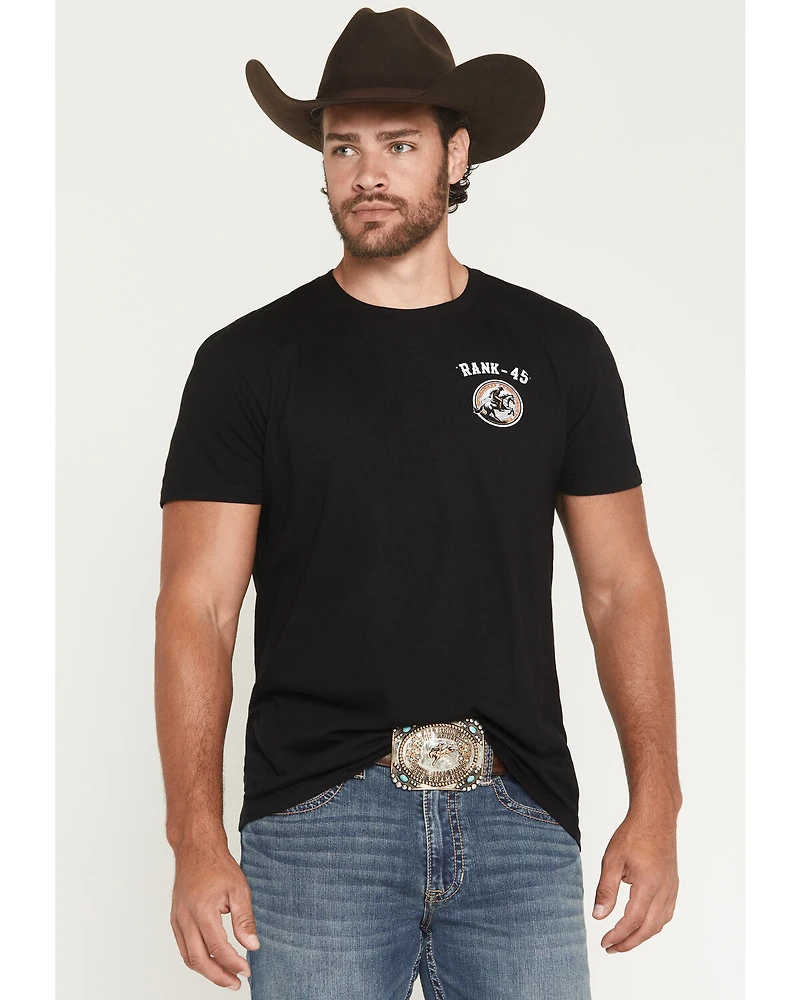 RANK 45® Men's Bandana Square Short Sleeve Graphic T-Shirt
