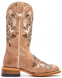 Shyanne Women's Hybrid Leather TPU Verbena Western Performance Boots - Broad Square Toe