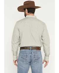 Gibson Trading Co Men's Circuit Geo Print Long Sleeve Snap Western Shirt