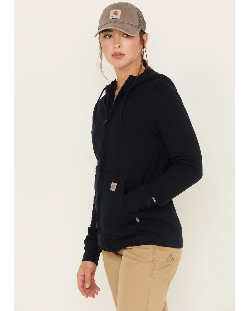 Carhartt Women's Force FR Relaxed Fit Zip Front Sweatshirt Work Hoodie