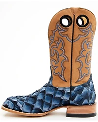 Cody James Men's Exotic Pirarucu Western Boots - Broad Square Toe