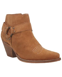 Dingo Women's Buckskin Western Fashion Booties - Snip Toe