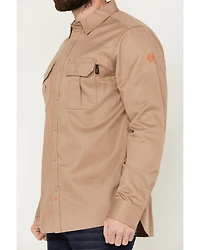 Hawx Men's FR Woven Long Sleeve Button-Down Work Shirt -Tall