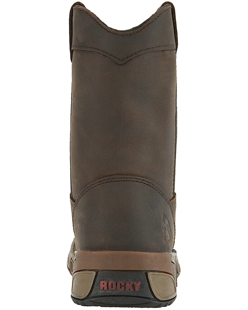 Rocky Boys' Southwest Pull On Boots - Round Toe