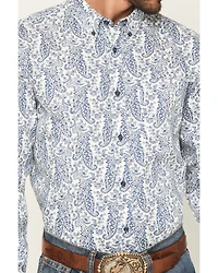 Cody James Men's Dagget 2.0 Paisley Print Long Sleeve Button-Down Stretch Western Shirt