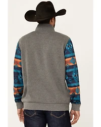 RANK 45® Men's Morocco Color Block 1/4 Zip Pullover