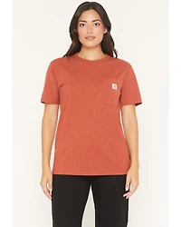Carhartt Women's Loose Fit Heavyweight Short Sleeve Pocket Work Tee