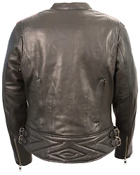 Milwaukee Leather Women's Crinkle Arm Lightweight Racer Jacket - 3X