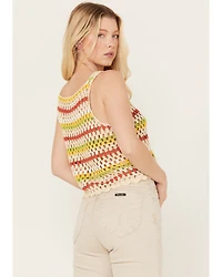 Sadie & Sage Women's Multicolored Sweater Tank