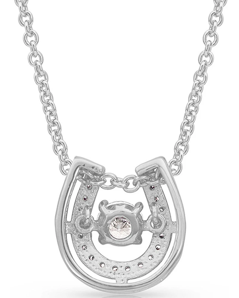 Montana Silversmiths Women's Dancing With Luck Horseshoe Necklace