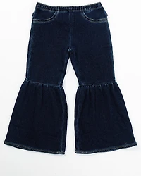 Wrangler Toddler Girls' Dark Wash Flare Pants