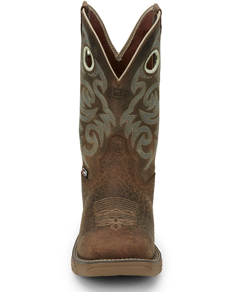 Justin Men's 11" Rush Western Boots - Broad Square Toe
