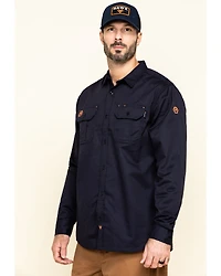 Hawx Men's FR Long Sleeve Button-Down Work Shirt - Big