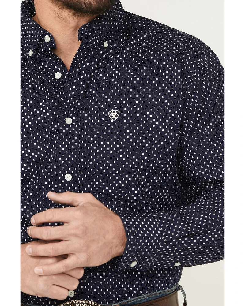Ariat Men's Carmine Printed Long Sleeve Button-Down Western Shirt