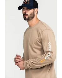 Cody James Men's FR Logo Long Sleeve Work T-Shirt - Tall