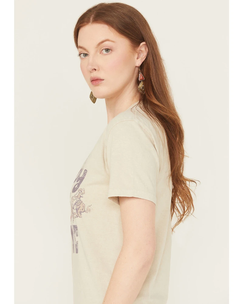 Youth Revolt Women's Cowboy Time Short Sleeve Graphic Tee