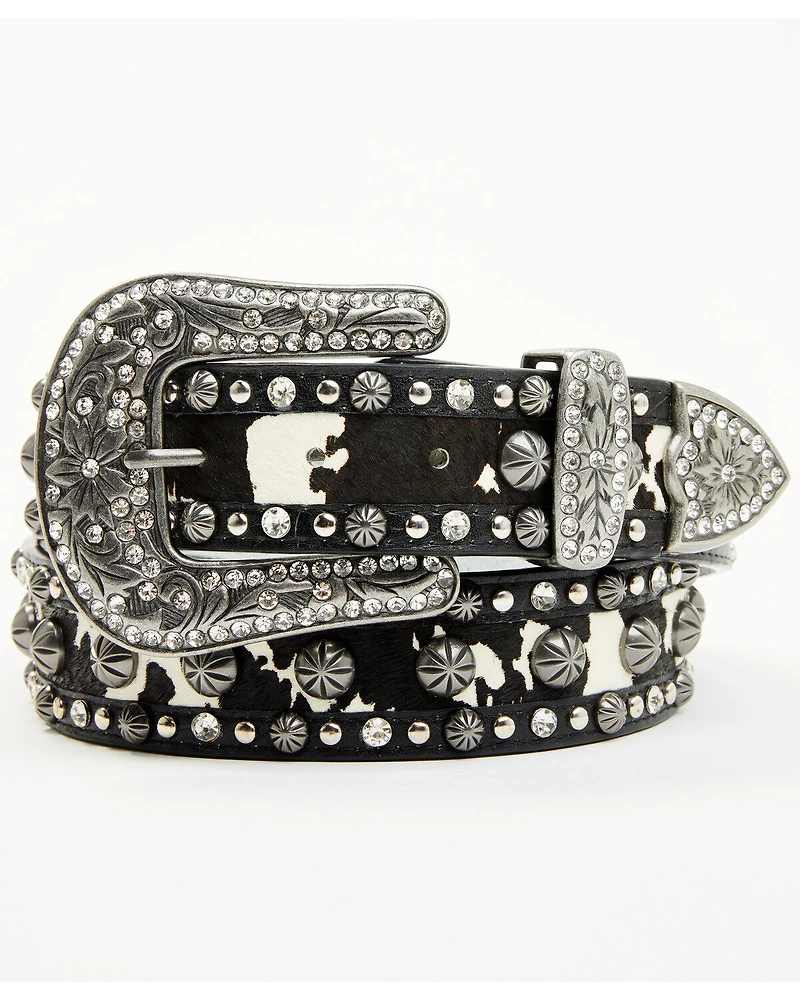 Shyanne Women's Cowhide Underlay Studded Belt