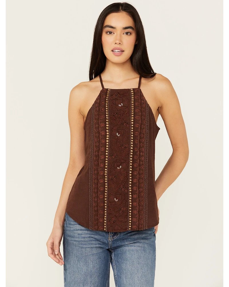 Shyanne Women's Embellished Halter Tank