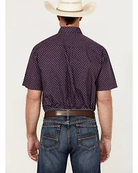 Cinch Men's Geo Print Short Sleeve Button-Down Western Shirt
