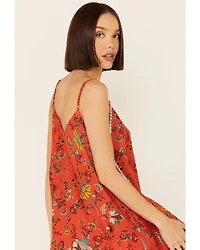 Molly Bracken Women's Floral Print Hanky Mini Dress