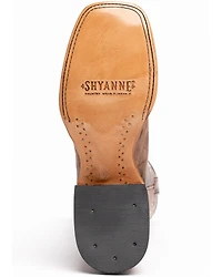 Shyanne Women's Lasy Floral Embroidered Western Boots - Broad Square Toe
