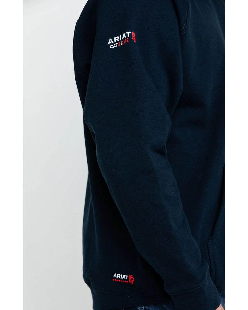 Ariat Men's FR Primo Fleece Logo Hooded Work Sweatshirt - Big