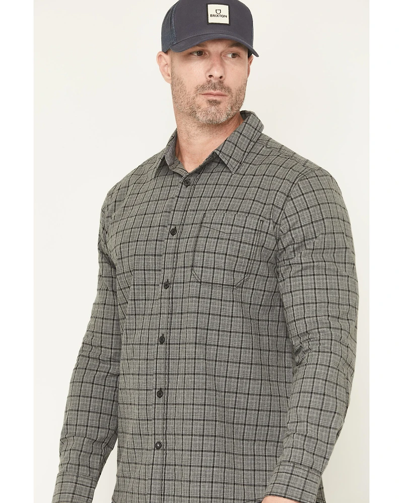 Brothers and Sons Men's Bryce Plaid Print Long Sleeve Button-Down Western Shirt