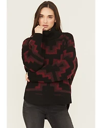 Ariat Women's Southwestern Print Turtleneck Sweater