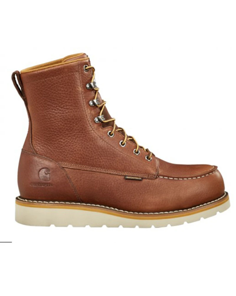Carhartt Men's Waterproof 8" Lace-Up Wedge Work Boots - Steel Toe