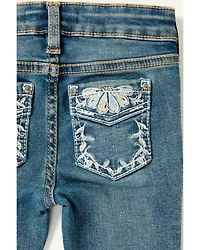 Shyanne Toddler Girls' Shayla Bootcut Embroidery Stretch Denim Jeans
