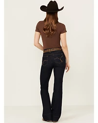 Ariat Women's Lennon Dark Wash Perfect Rise Slim Trouser Stretch Denim Jeans