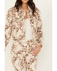 Shyanne Women's Southwestern Printed Cropped Jacket