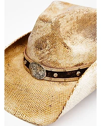 Shyanne Women's Natural Gori Straw Western Hat