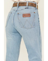 Wrangler Retro Women's Jordyn Medium Wash Mid Rise Bailey Trouser Stretch Denim Jeans
